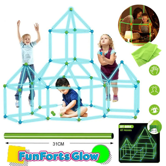 Glow In The Dark Fort Kit – Kreativ Byggsats för Barn