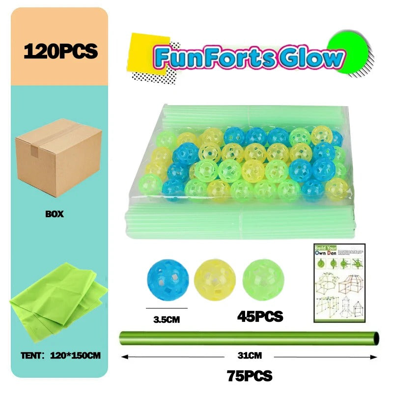 Glow In The Dark Fort Kit – Kreativ Byggsats för Barn